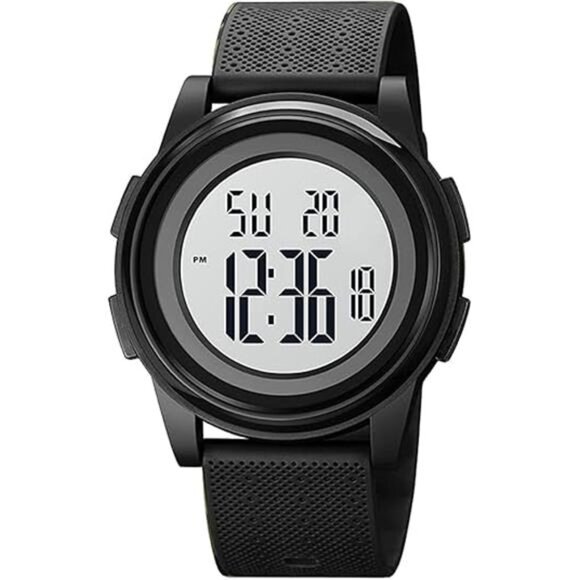 Ultra-Thin Minimalist Sports Waterproof Digital Watches Men with Wide-Angle - Picture 7 of 7